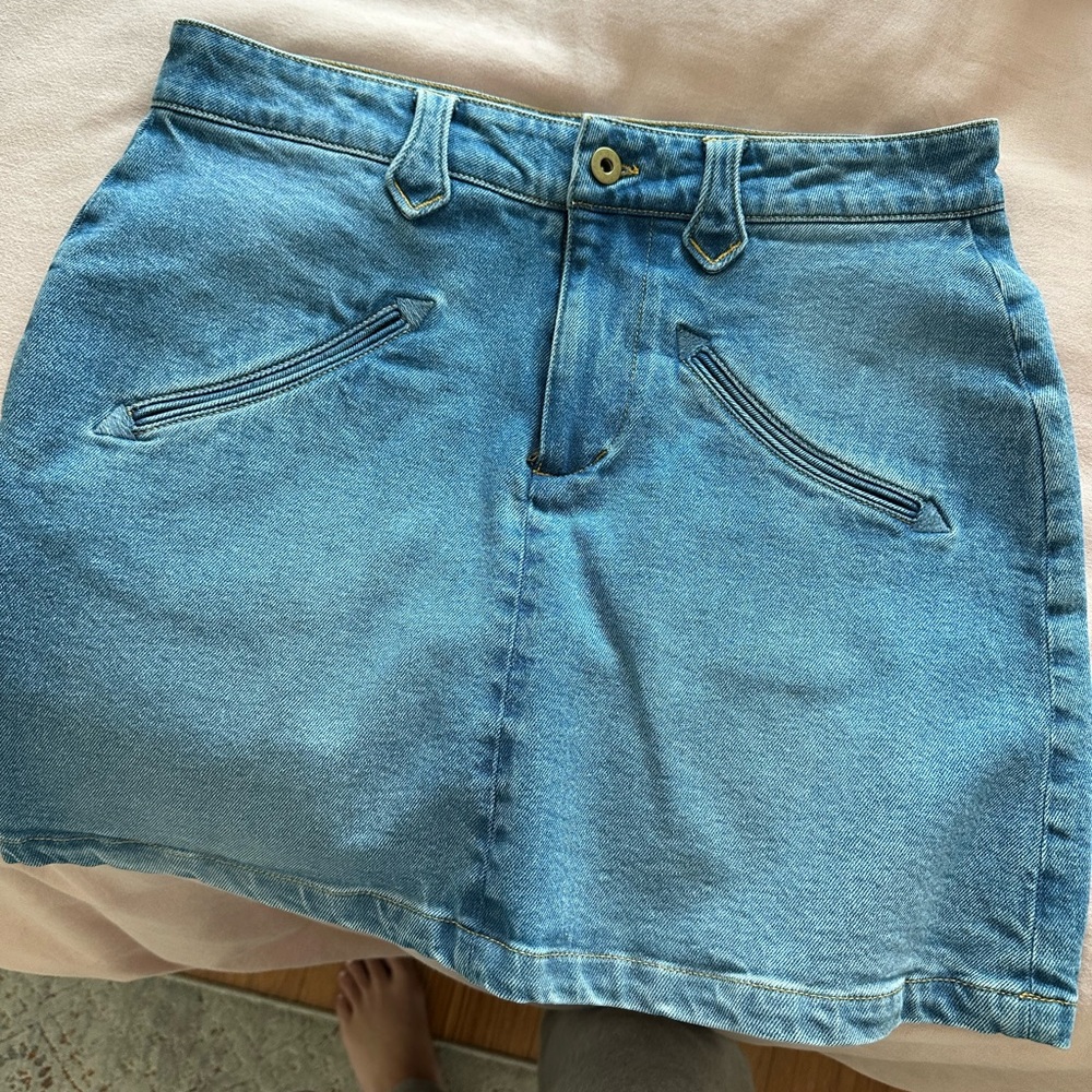 Tecovas Jean Skirt Spring 24 Season Medium Wash Size 27